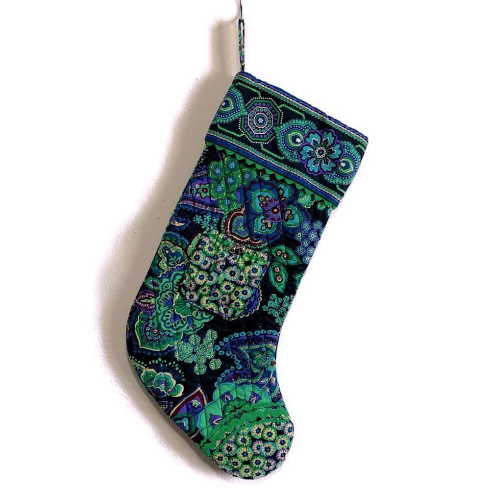 Vera Bradley Floral Print Quilted Christmas Stocking